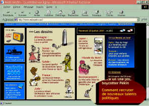 home page de www.webmatin.com le 20 07 2001